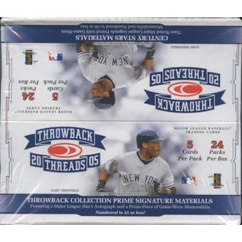 2005 Donruss Throwback Threads Baseball 24-Pack Box