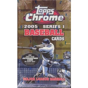 2005 Topps Chrome Series 1 Baseball Hobby Box