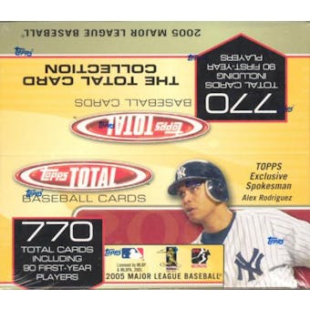 2005 Topps Total Baseball 36 Pack Box