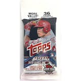 2018 Topps Series 1 Baseball Jumbo Value 36-Card Pack (Lot of 12)
