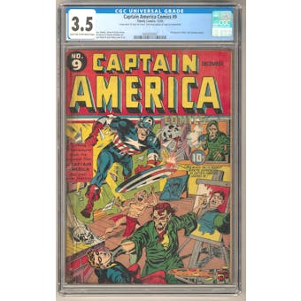 Captain America Comics #9 CGC 3.5 (LT-OW) *0604942007*