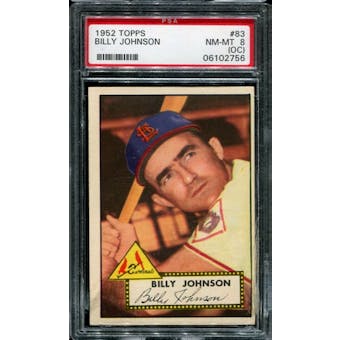 1952 Topps Baseball #83 Billy Johnson PSA 8 (NM-MT) (OC) *2756