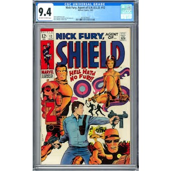 Nick Fury. Agent of S.H.I.E.L.D. #12 CGC 9.4 (OW-W) *0616674003*