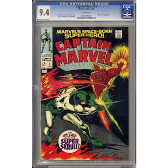 Captain Marvel #2 CGC 9.4 (W) *0626195001*