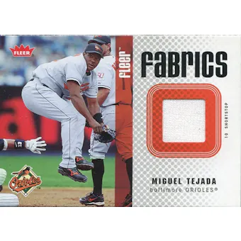 2006 Fleer Fabrics #TE Miguel Tejada Jersey
