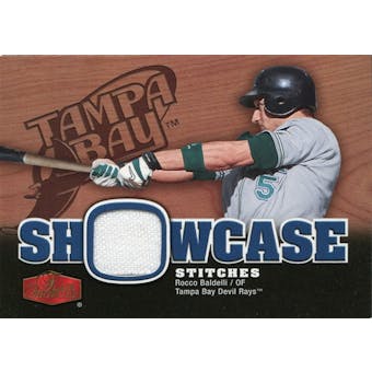 2006 Flair Showcase Showcase Stitches Jersey #RB Rocco Baldelli