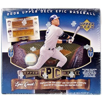 2006 Upper Deck Epic Baseball Hobby Box