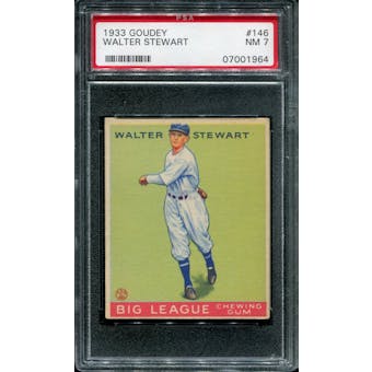 1933 Goudey Baseball #146 Walter Stewart PSA 7 (NM) *1964