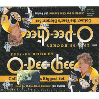 2007/08 Upper Deck O-Pee-Chee Hockey 36-Pack Box