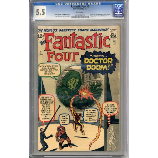 Fantastic Four #5 CGC 5.5 (W) *0719594001*