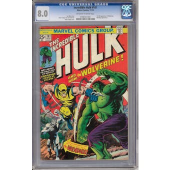 Incredible Hulk #181 CGC 8.0 (OW-W) *0768161002*