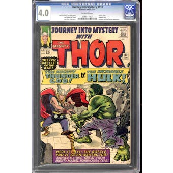 Journey Into Mystery #112 CGC 4.0 (OW) *0789517002*