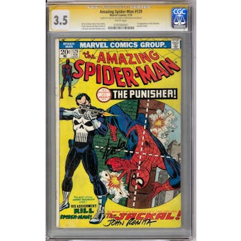 Amazing Spider-Man #129 CGC 3.5 Stan Lee John Romita Signature Series (W) *0793585001*