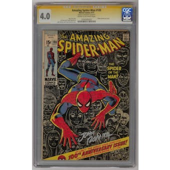 Amazing Spider-Man #100 CGC 4.0 Signature Series John Romita (C-OW) *0793585003*