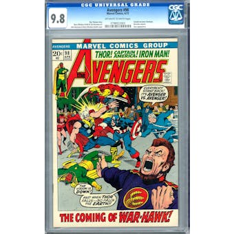 Avengers #98 CGC 9.8 (OW-W) *0798922003*