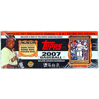 2007 Topps Factory Set Baseball HTA with Free Barry Bonds Relic