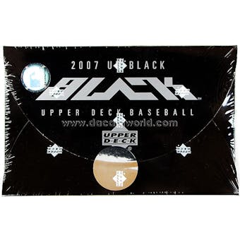 2007 Upper Deck Black Baseball Hobby Box