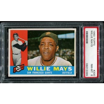 1960 Topps Baseball #200 Willie Mays PSA 8 (NM-MT) *3395