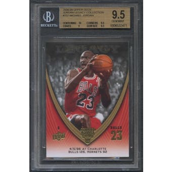 2008/09 Upper Deck Michael Jordan Legacy Collection #757 Michael Jordan BGS 9.5 Gem Mint