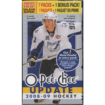 2008/09 Upper Deck O-Pee-Chee Update Hockey 8 pack Box