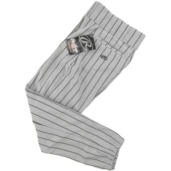 Rawlings Baseball Pants - Gray/Navy Pinstripe (Adult L)