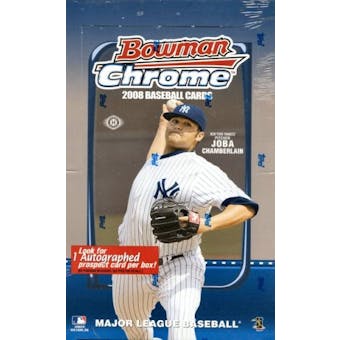 2008 Bowman Chrome Baseball Hobby Box (Reed Buy)