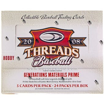 2008 Donruss Threads Baseball Hobby Box