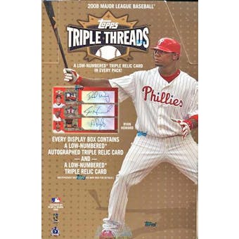2008 Topps Triple Threads Baseball Hobby Box