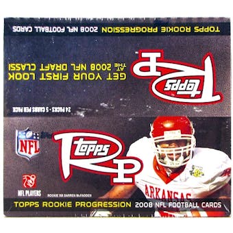 2008 Topps Rookie Progression Football 24-Pack Box