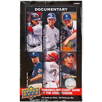 2008 Upper Deck Documentary Baseball Hobby Box