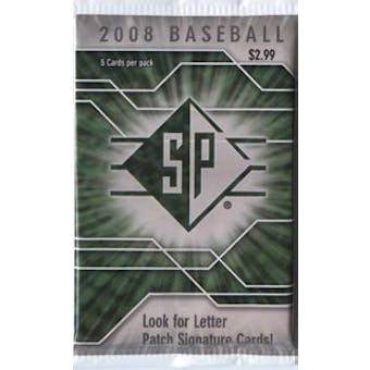 2008 Upper Deck SP Baseball Retail Pack