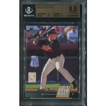2010 Upper Deck #28 Buster Posey RC Rookie Card BGS 9.5 Gem Mint
