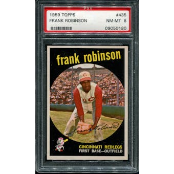 1959 Topps Baseball #435 Frank Robinson PSA 8 (NM-MT) *0180