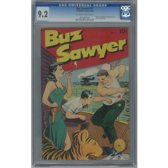 Buz Sawyer #1 CGC 9.2 (OW-W) *0914087009*