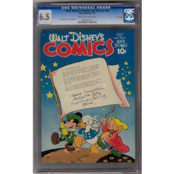 Walt Disney's Comics and Stories #58 CGC 6.5 (C-OW) File Copy *0914851010*