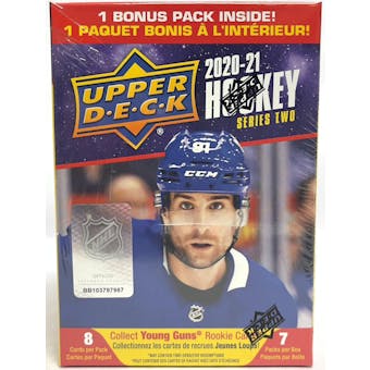 2020/21 Upper Deck Series 2 Hockey 7-Pack Blaster Box