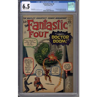 Fantastic Four #5 CGC 6.5 (OW-W) *0918303014*
