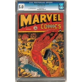 Marvel Mystery Comics #38 CGC 5.0 (SB) *0918522004*