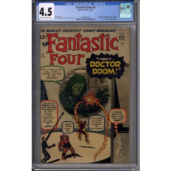 Fantastic Four #5 CGC 4.5 (OW-W) *0919419003*