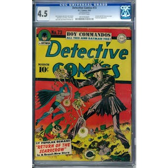 Detective Comics #73 CGC 4.5 (OW) *0919763005*