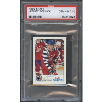 1992/93 Kraft Hockey Jeremy Roenick PSA 10 (GEM MT) *0023