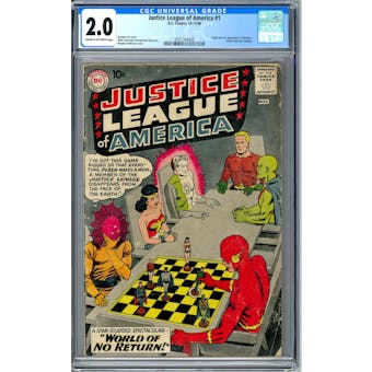 Justice League of America #1 CGC 2.0 (C-OW) *0931344008*