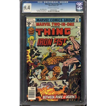 Marvel Two-In-One #25 CGC 9.4 (OW-W) *0950942005*