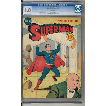 Superman #4 CGC 6.0 (W) *0959989003*