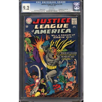 Justice League of America #55 CGC 9.2 (W) *0976253014*