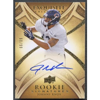 2009 Exquisite Collection #130 Johnny Knox 60/99 Rookie Autograph