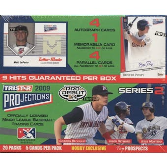 2009 TriStar Projections Series 2 Baseball Hobby Box