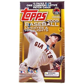 2009 Topps Updates & Highlights Baseball Blaster 10-Pack Box