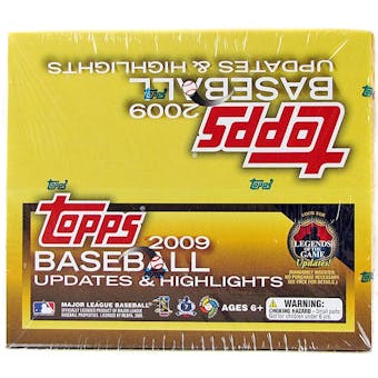 2009 Topps Updates & Highlights Baseball 16-Pack Box