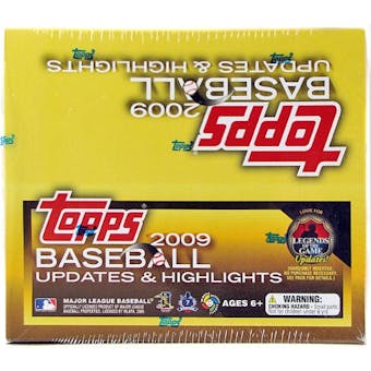2009 Topps Updates & Highlights Baseball Retail 24-Pack Box